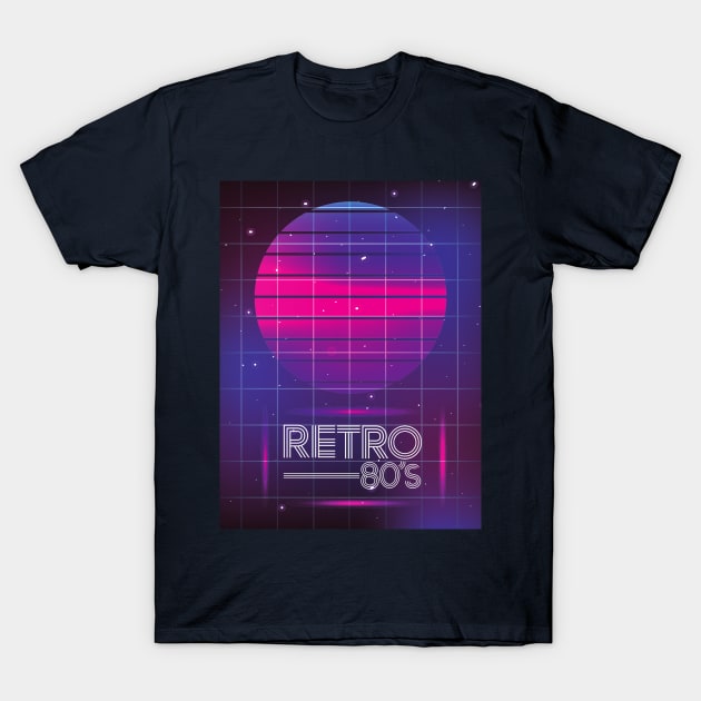 Retro 80s T-Shirt by waltzart